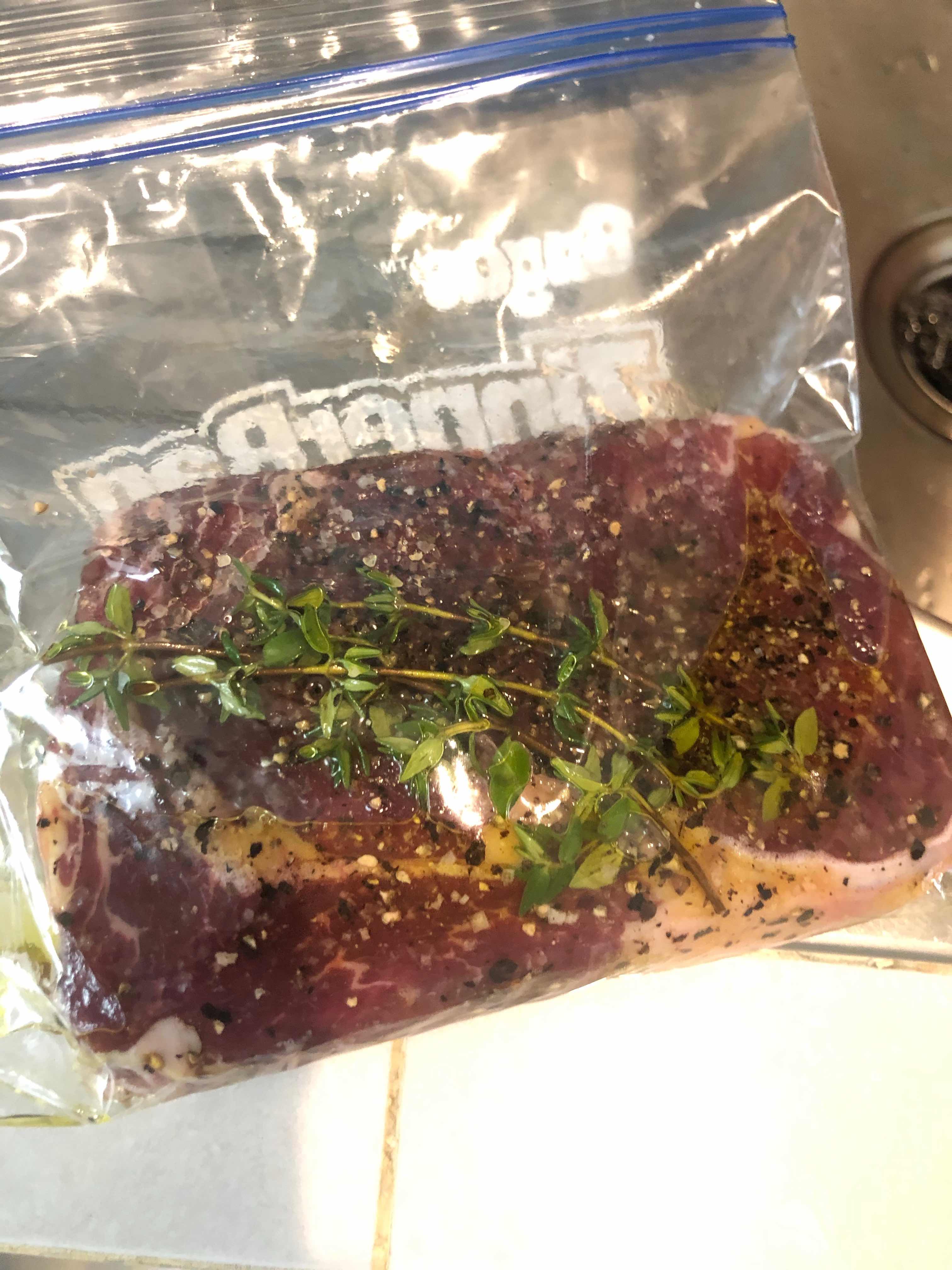 Steak in a bag