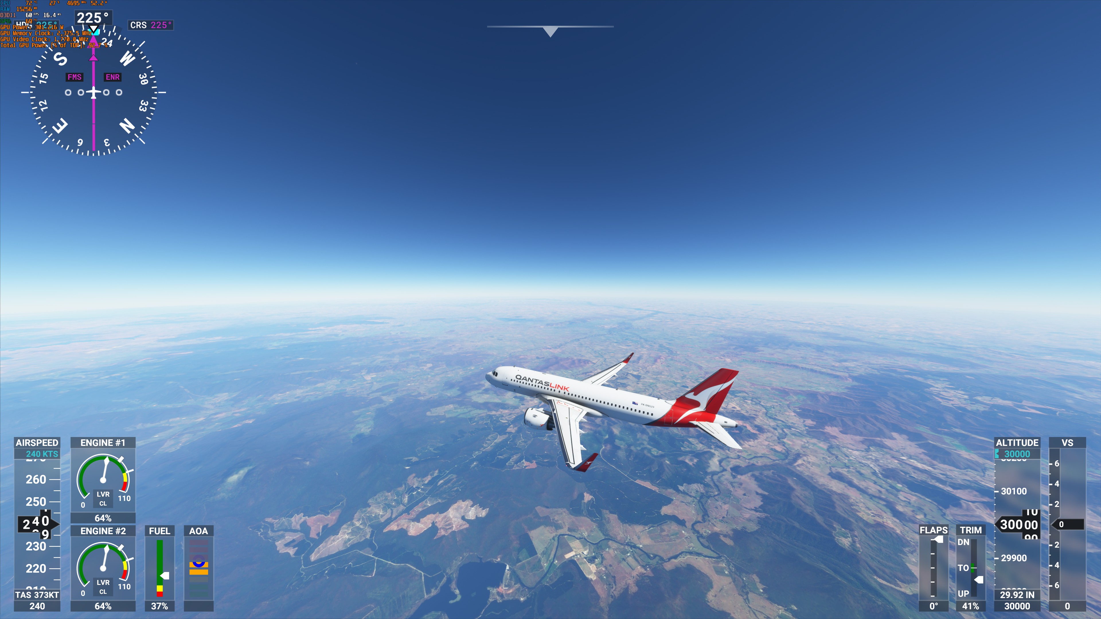 Sydney to Melbourne - Curvature of our Earth